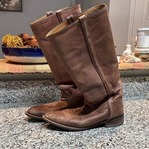 Justin Boots Brown Heeled Boots